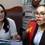 Dua berita heboh dari dunia hiburan: Nikita Mirzani menggugat Reza Gladys senilai Rp114 miliar, sementara komika Mongol Stres mengaku depresi setelah kehilangan uang Rp53 miliar. Foto ini menampilkan kolase Nikita Mirzani, Reza Gladys, dan Mongol Stres, mencerminkan dua konflik besar yang sedang terjadi.